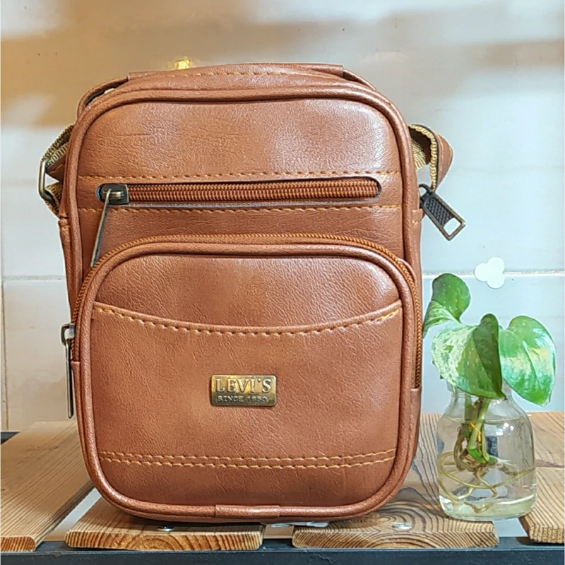 کیف دوشی مردانه چرم صنعتی